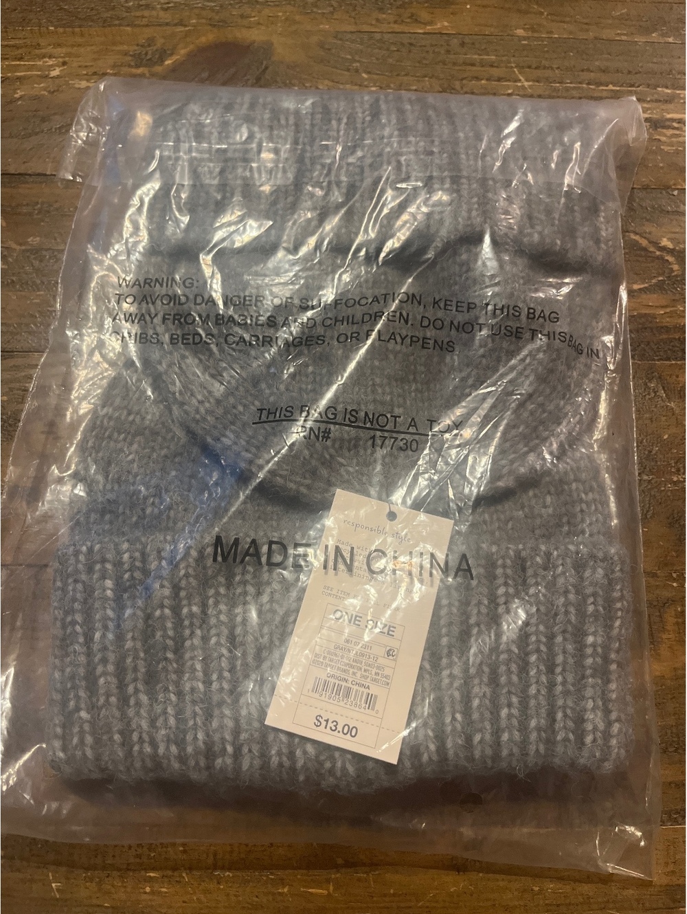 NWT Two pairs One size winter grey hat women’s kids comfort warm
